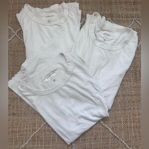 THE GREAT. Muscle Tee Shirt in White Lot of 3 Medium 2